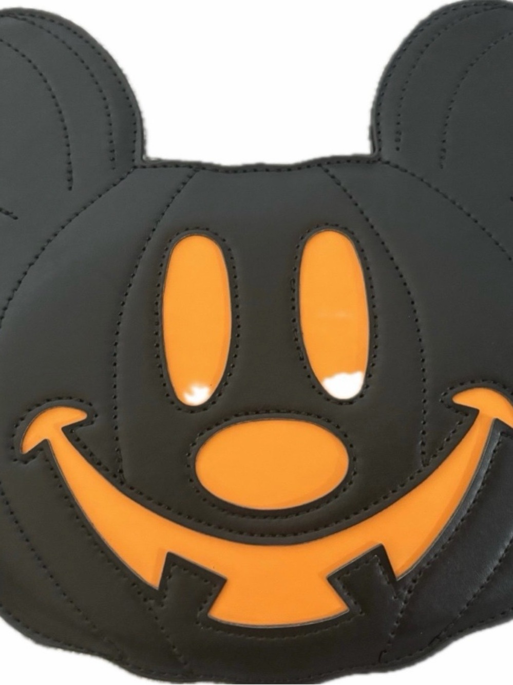 Novelty Black & Orange Pumpkin Mickey crossbody handbag